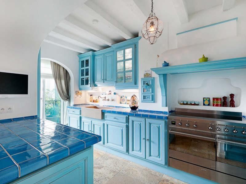 150 реальных примеров кухонь в голубых тонах