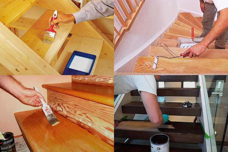 Покраска лестниц своими руками: 3 секрета идеального вида