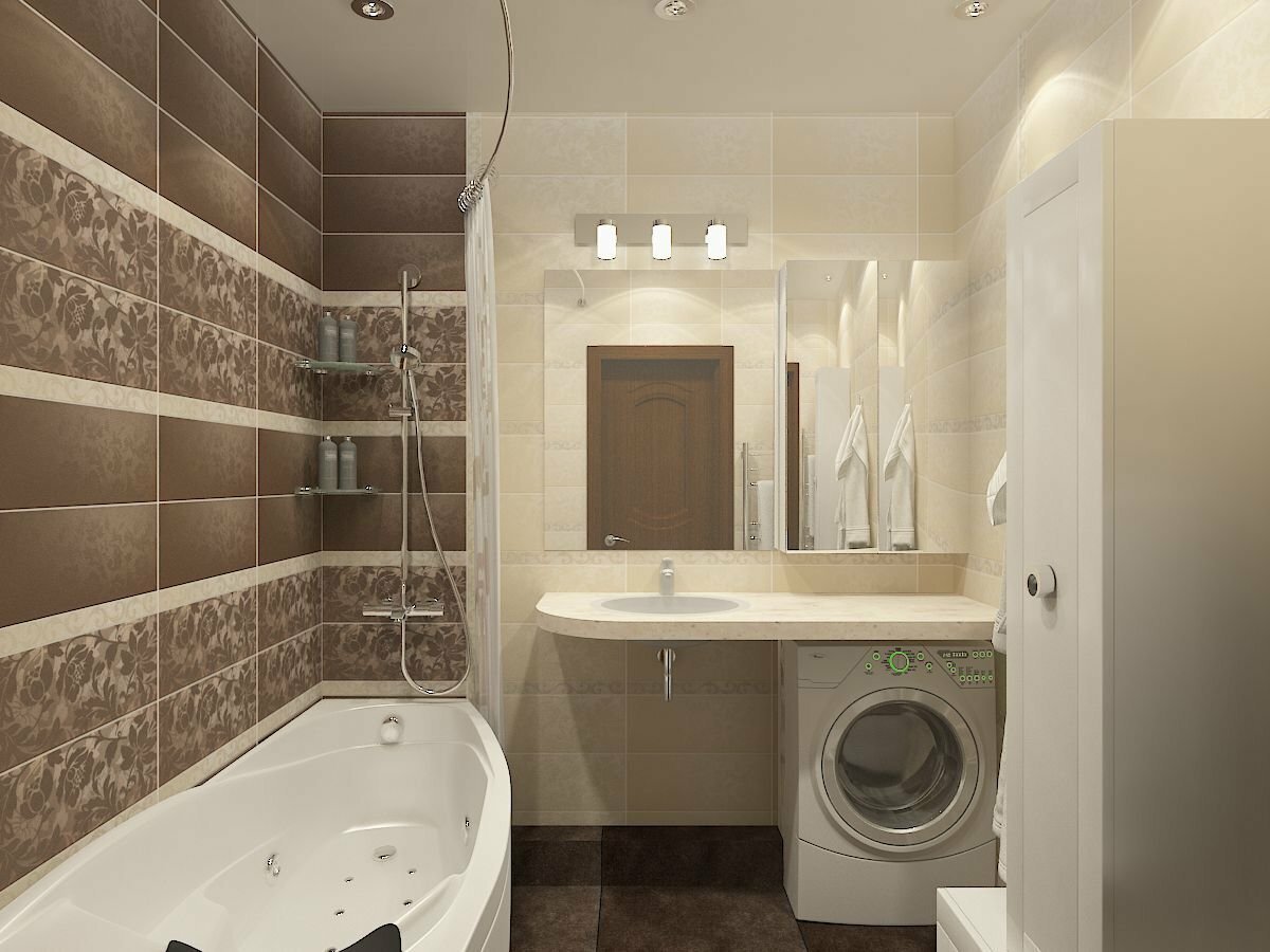 Дизайн ванны 2 кв. м.: 170 реальных фото идей и вариантов оформления ванной