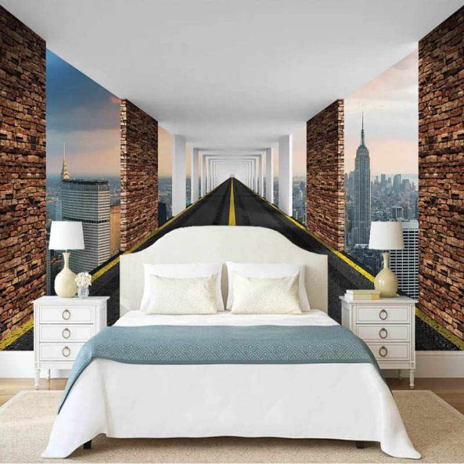 Обои: дизайн комнаты с обоями, как соединить разные обои на одной стене, вставка - 11 фото