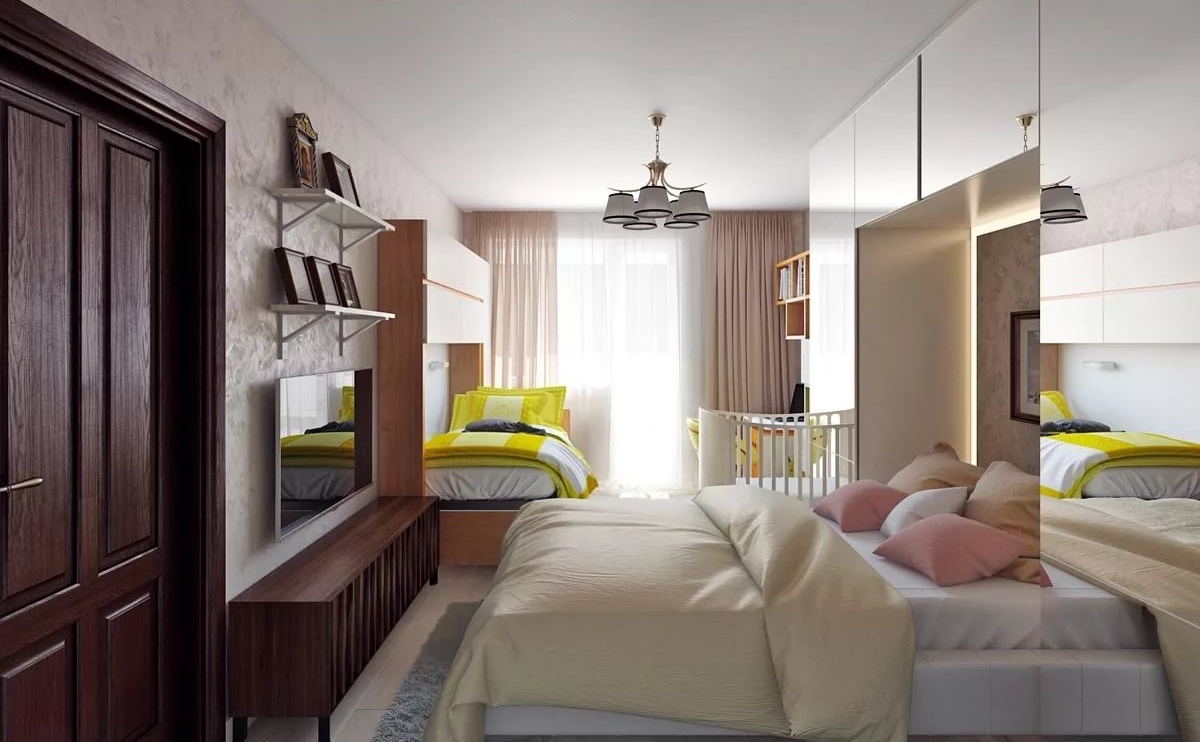 Дизайн гостиной и детской в одной комнате - зонирование интерьера