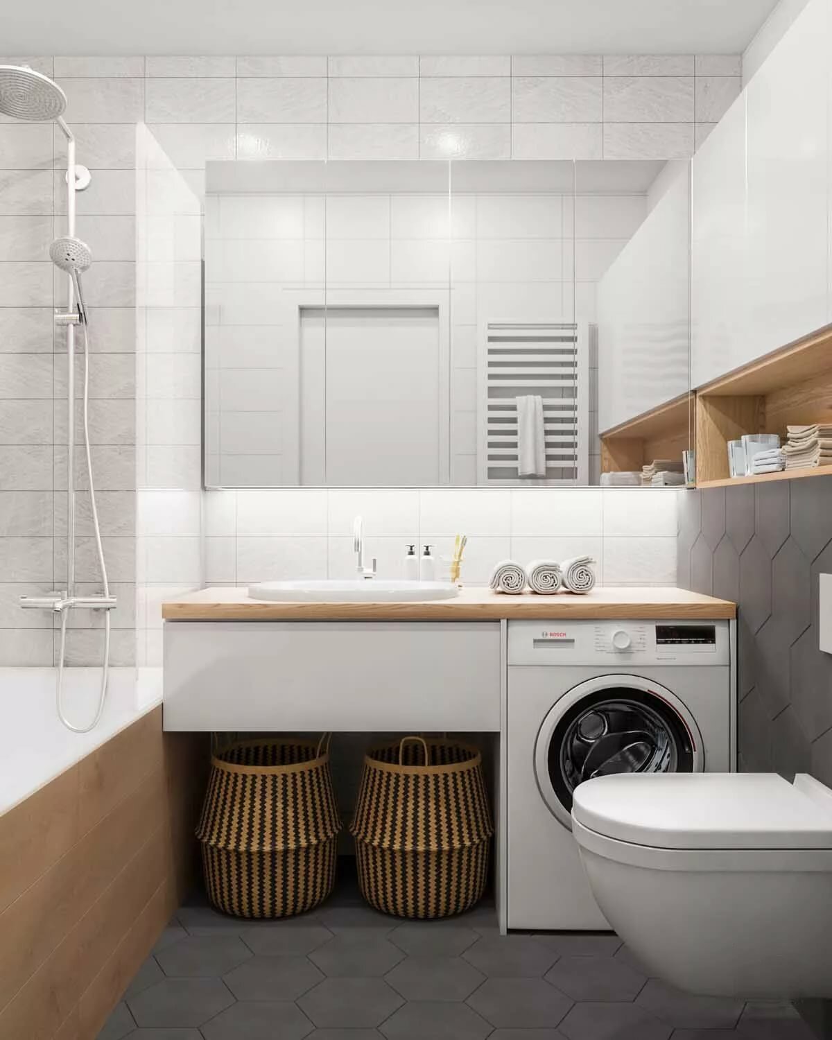 Дизайн совмещенного санузла с ванной и стиральной машиной 4 кв м фото