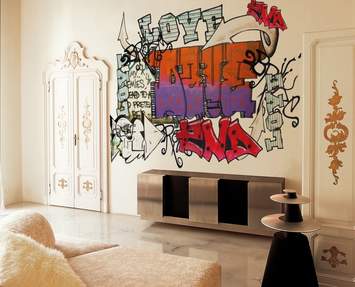 Граффити на стене: идеи - 24 фото