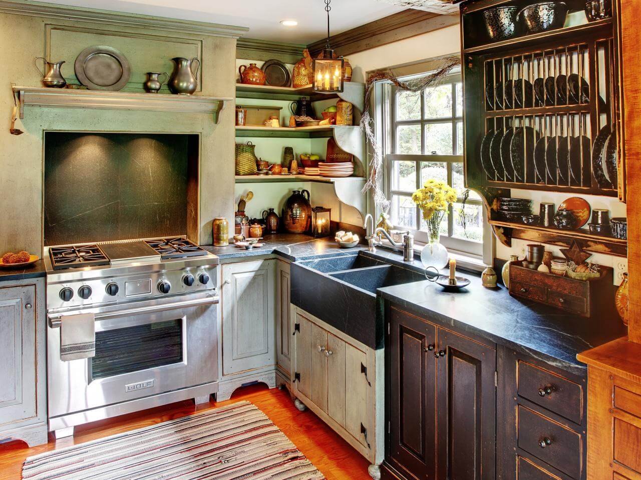 Кухня в стиле ретро: дизайн интерьера и другие особенности + фото