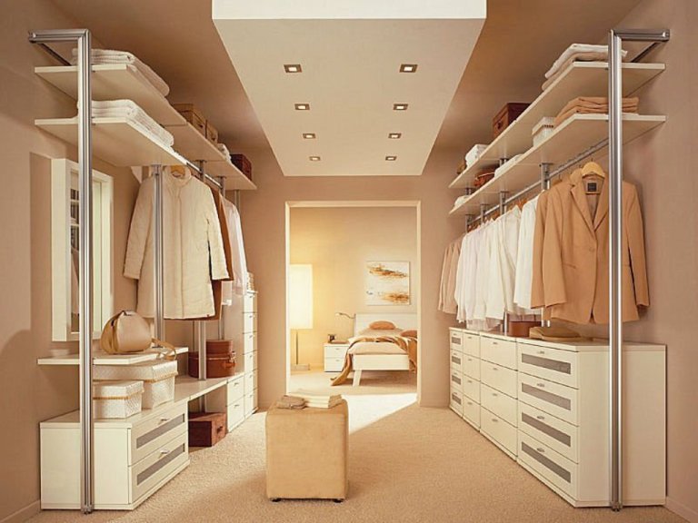 Гардеробная в спальне - 90 фото дизайнерских решений по оформлению интерьера спальни с гардеробной