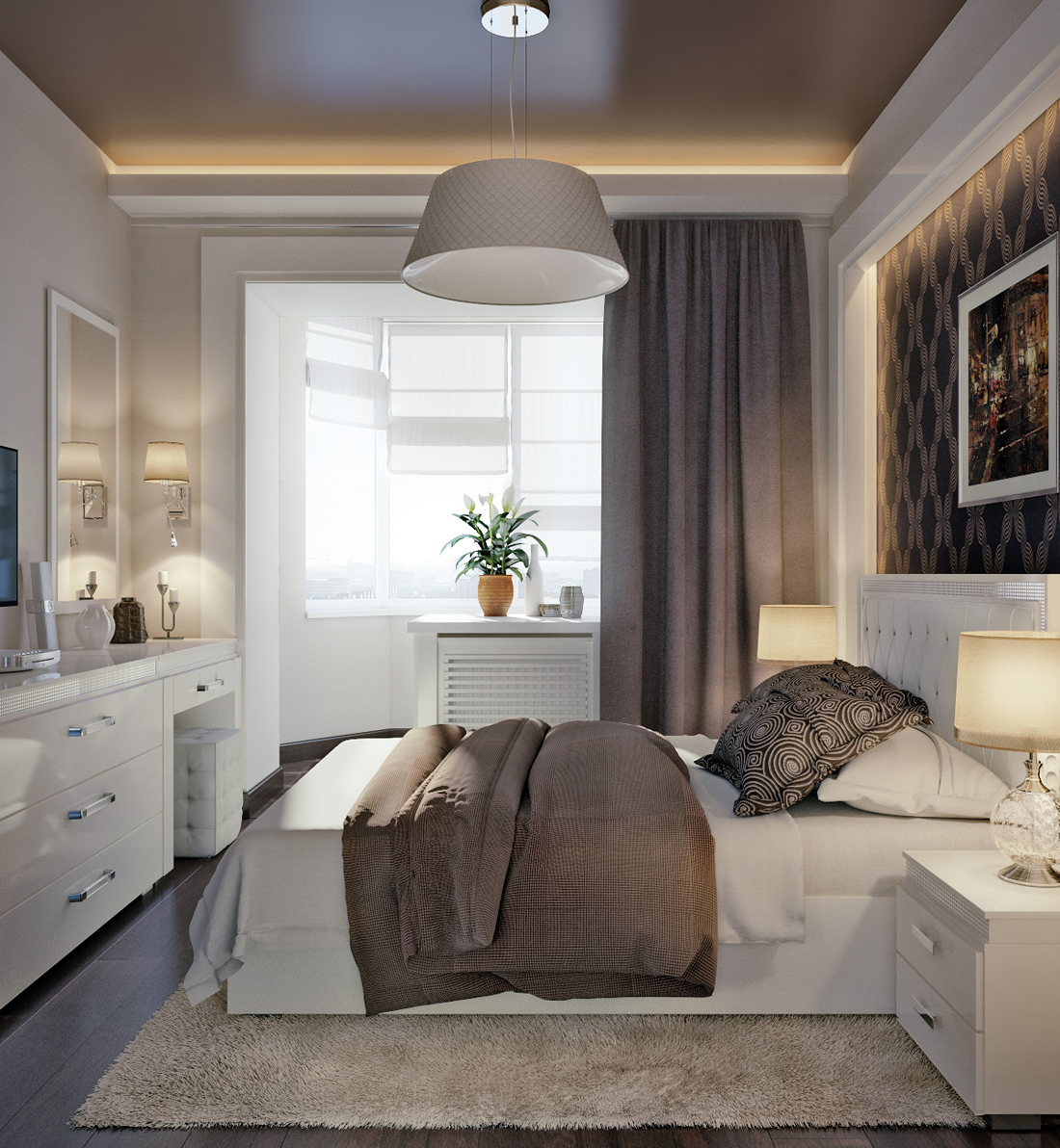 Варианты дизайна спальни 12 кв м — современные стили