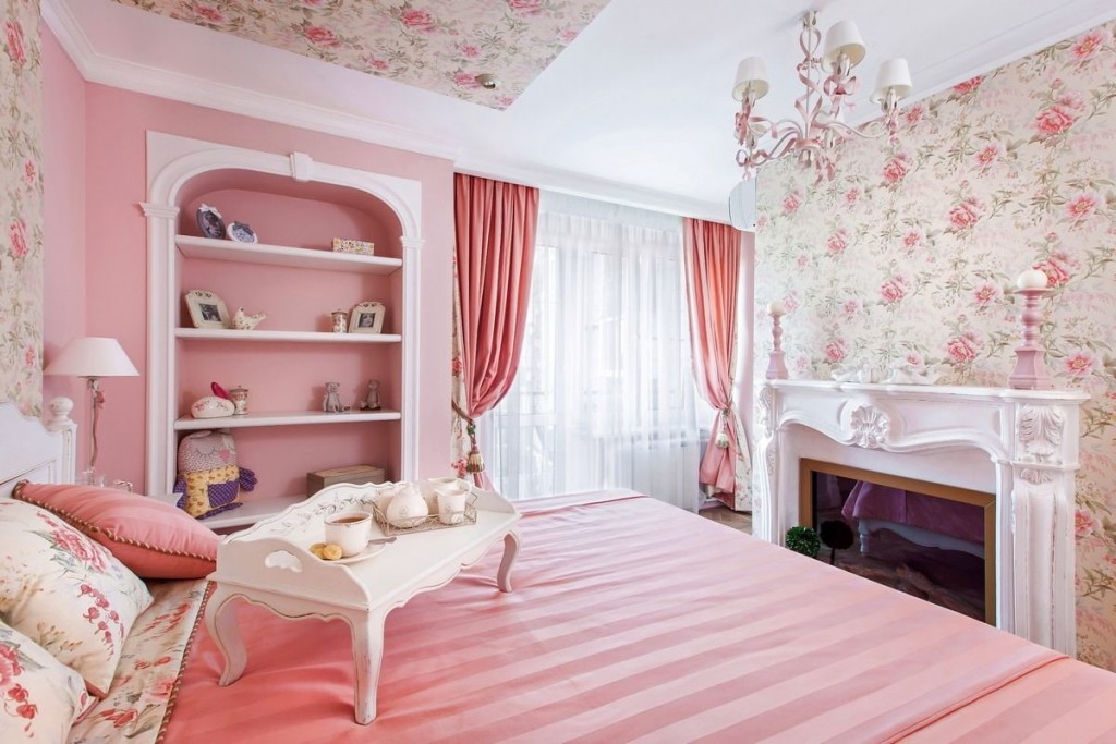 50+ штор для розового интерьера - арт интерьер