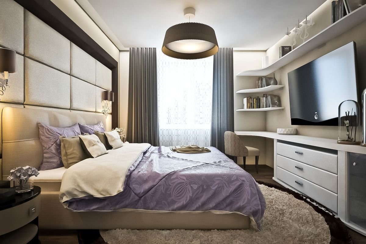 Дизайн спальни 2021 - идеи оформления интерьера, 80 фото