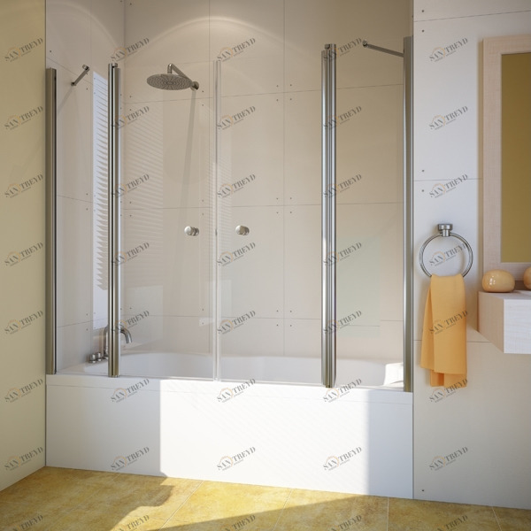 Шторы для ванной комнаты - 75 фото стильного дизайна