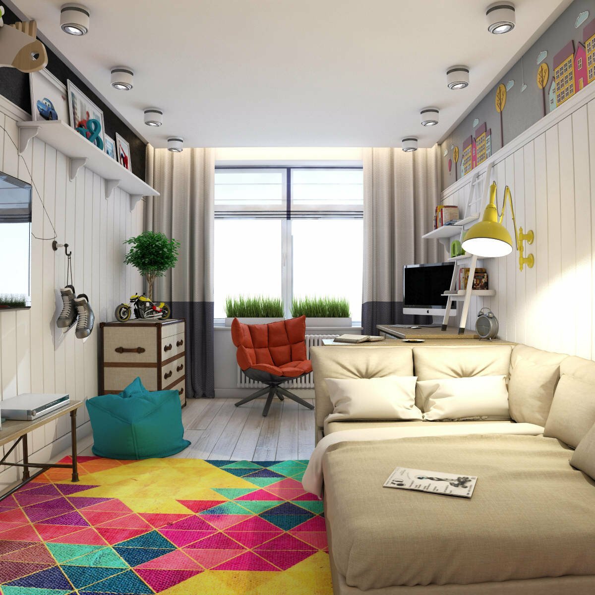 Дизайн детской комнаты 10 кв. м. – лучшие идеи и фото - идеи дизайна интерьера