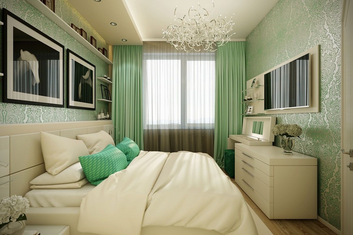 Дизайн маленькой спальни 9 кв м: интерьер комнаты в светлых и темных тонах, видео и фото