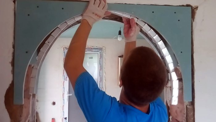 Дверные арки из гипсокартона - как сделать своими руками, видео, фото