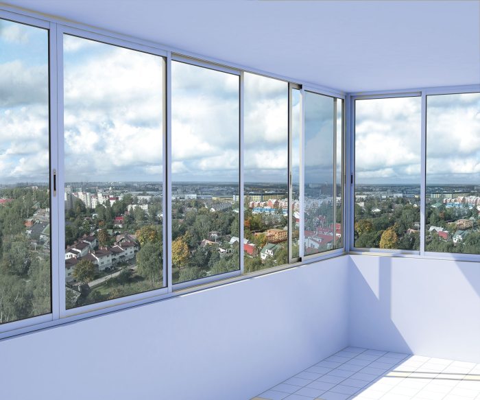 Конструкция раздвижных окон на балконе: устройство алюминиевых пластиковых и деревянных