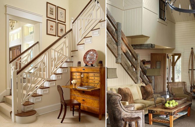 Особенности и варианты деревянных лестниц на второй этаж