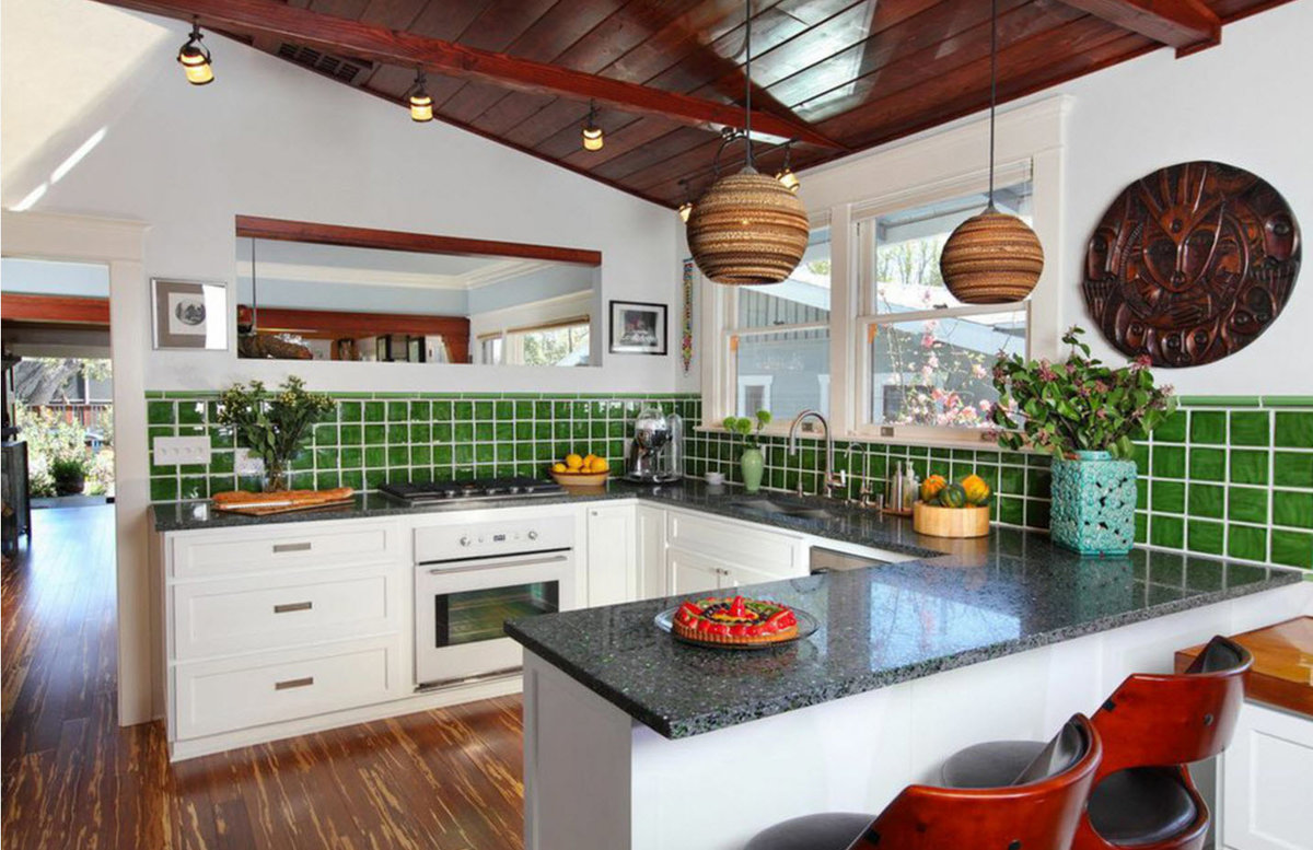 Интерьер кухни в частном доме – фото примеров оформления дизайна
