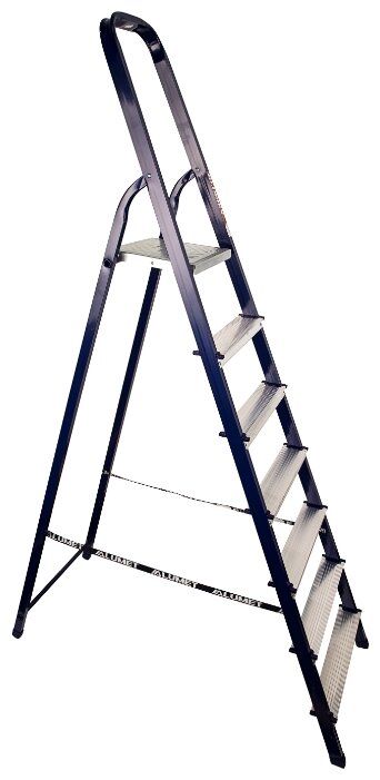 Алюминиевая приставная лестница с площадкой: виды конструкций