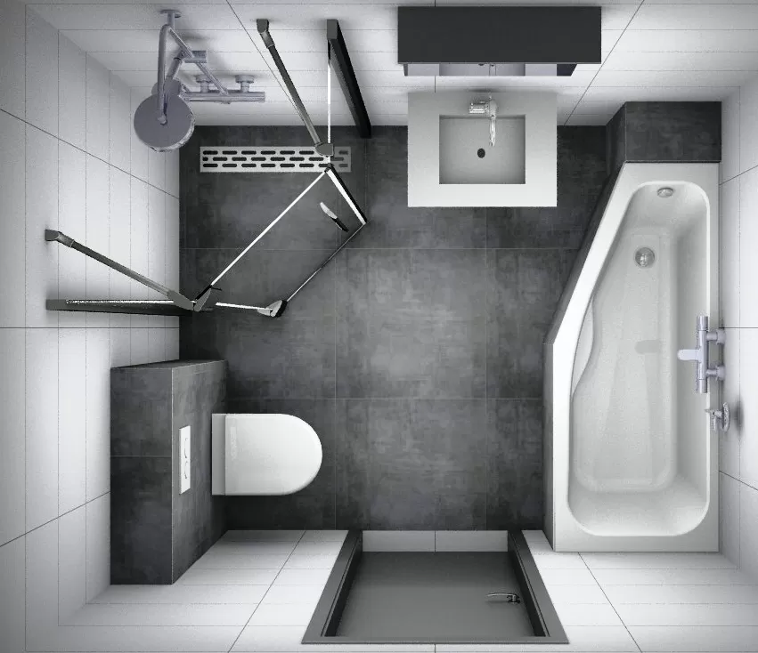 Дизайн ванной комнаты 2 кв. м: два метра комфорта