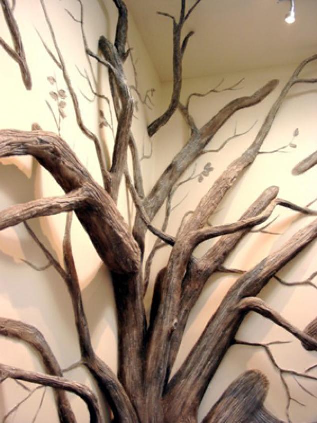 Интерьер мастер-класс моделирование конструирование дерево во всю стену мк пенопласт