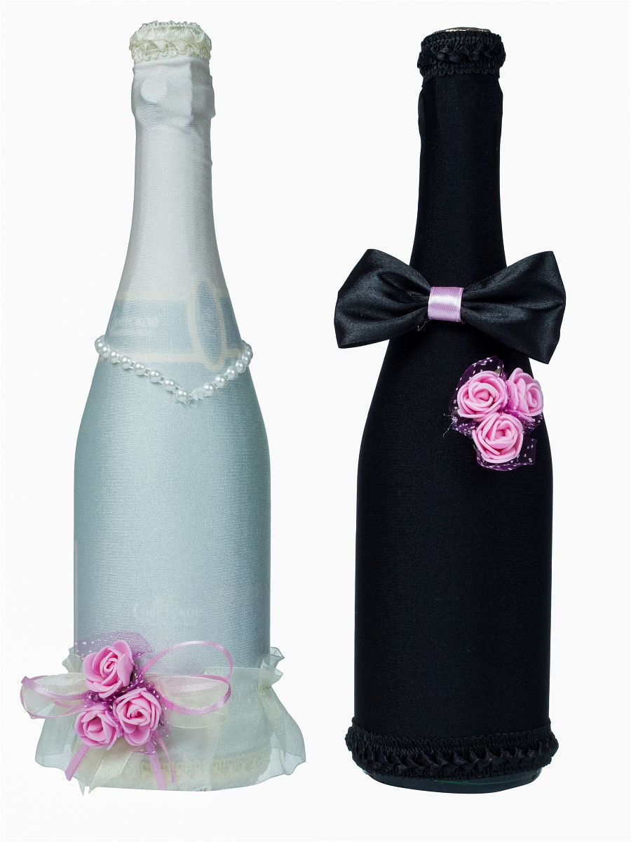 Декупаж бутылок на свадьбу: как покрасить и оформить свадебное шампанское своими руками