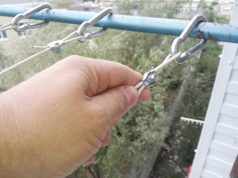 Узлы для бельевой веревки затягивающиеся. как натянуть бельевую верёвку.