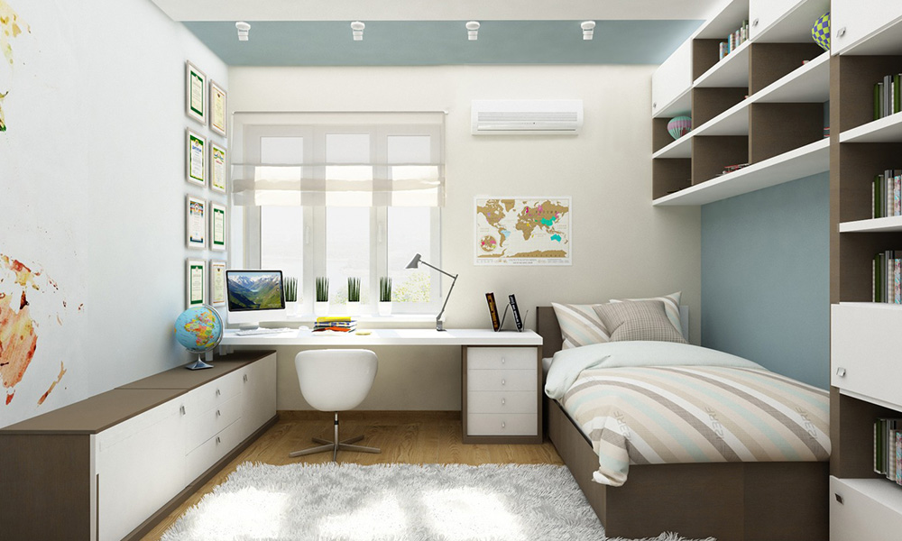 Детская комната для двоих разнополых: зонирование, бюджетный вариант дизайна для мальчика и девочки разного возраста - 25 фото
