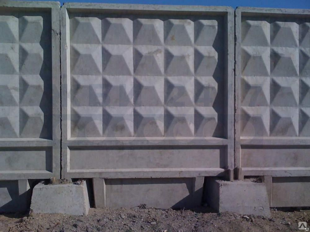 Забор бетонный секционный: размеры секций и монтаж ☛ советы строителей на domostr0y.ru