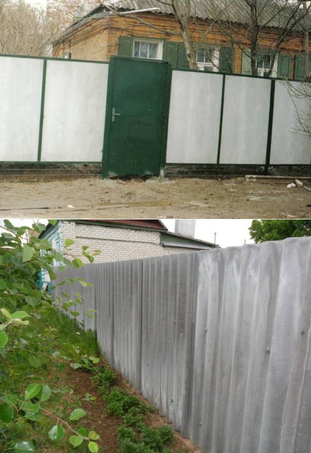 Забор из шифера своими руками - пошаговая инструкция с фото и видео