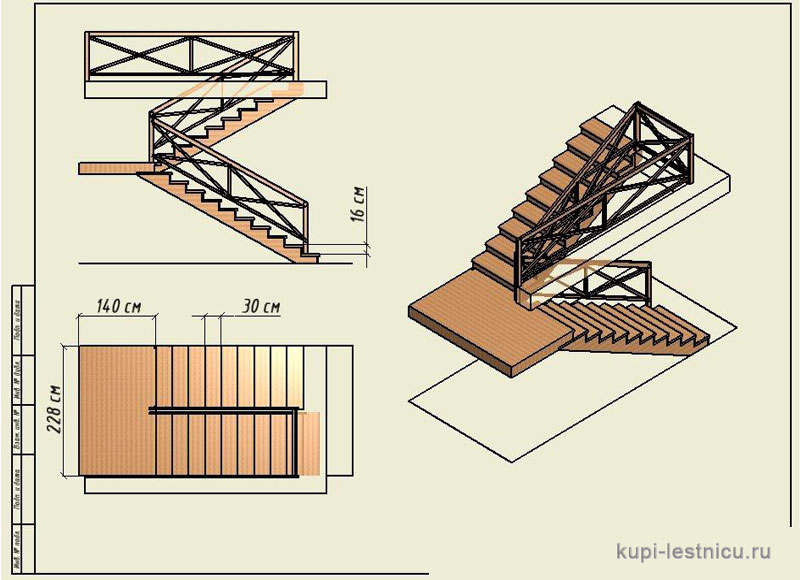 3d расчет металлической лестницы - онлайн калькулятор | perpendicular.pro