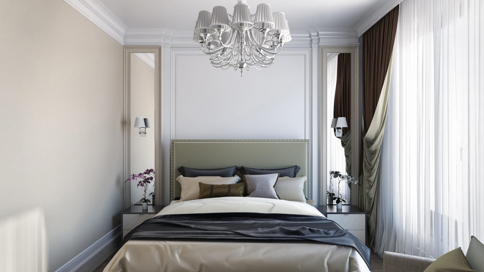 Спальня 9 кв. м.: фото дизайна самых современных идей для маленькой комнаты