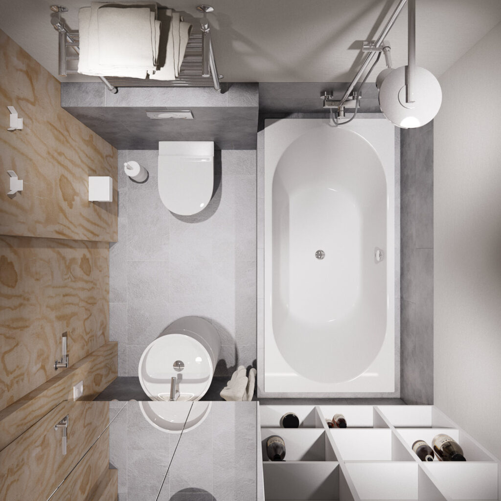 Дизайн небольшой ванной комнаты (60 фото): создаем современный интерьер