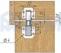 Формула для установки мебельных петель. блог › о том, как красиво врезать мебельные петли