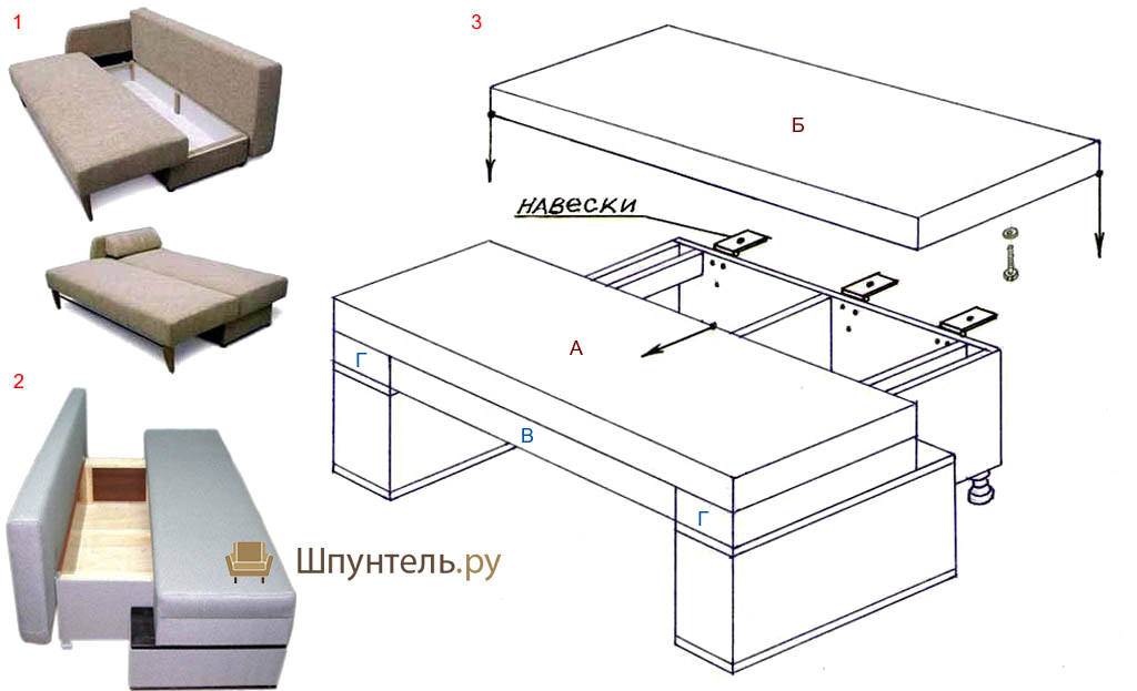 Диван тик так своими руками чертежи и схемы