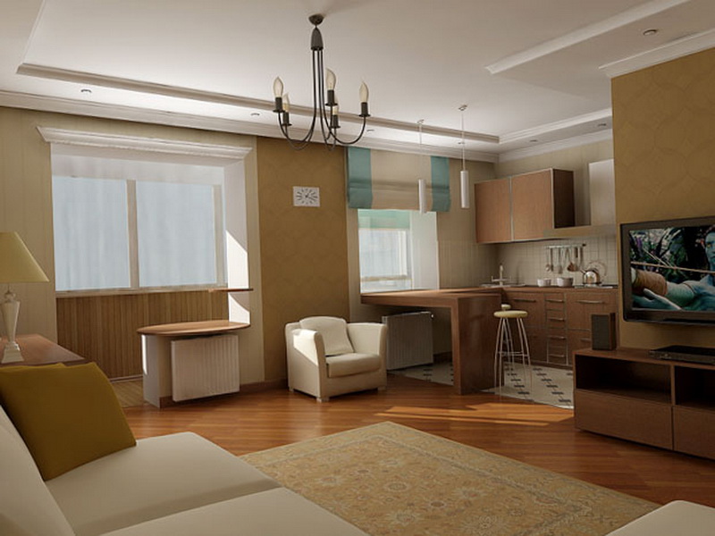 Объединение кухни и комнаты: перепланировка квартиры и снос стены