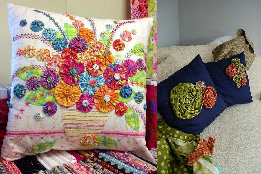 Декоративные подушки своими руками: интересные идеи и красивые варианты оформления подушек (115 фото)