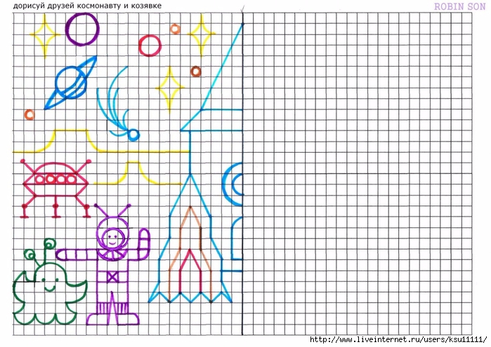 Графические рисунки по клеточкам: образцы графических рисунков. простые схемы создания рисунков по клеточкам для детей с фото-обзорах