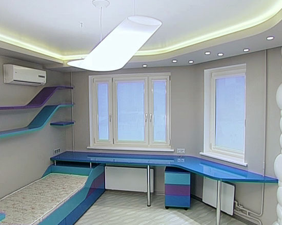 Потолок из гипсокартона с подсветкой - как сделать двухуровневый своими руками, фото и видео