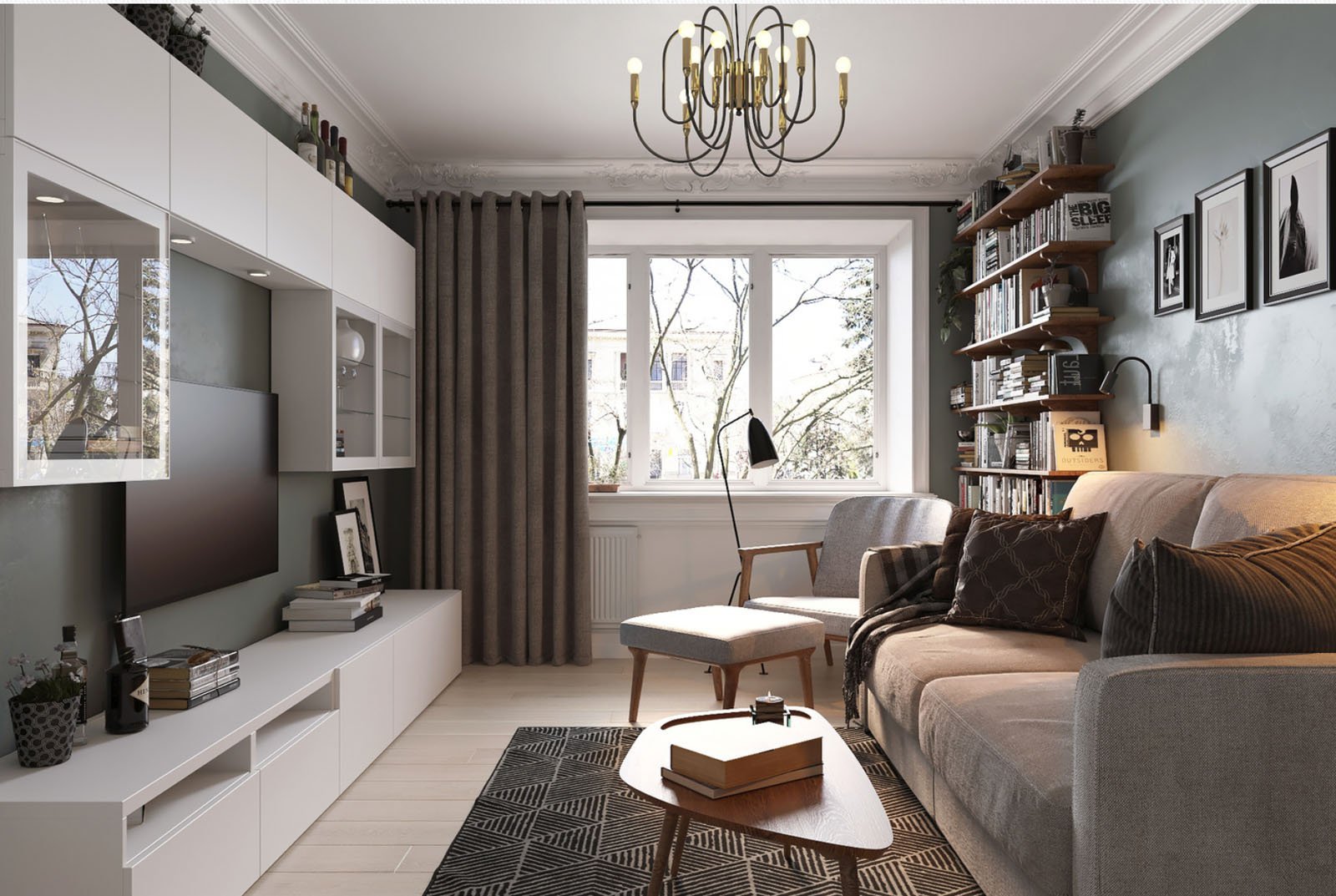 Дизайн маленькой гостиной (100 фото): красивый интерьер небольшого зала