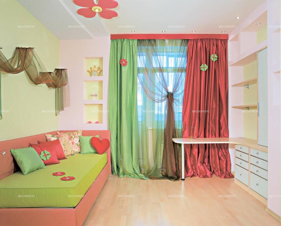 Детская комната для девочки в современном и других стилях интерьера
