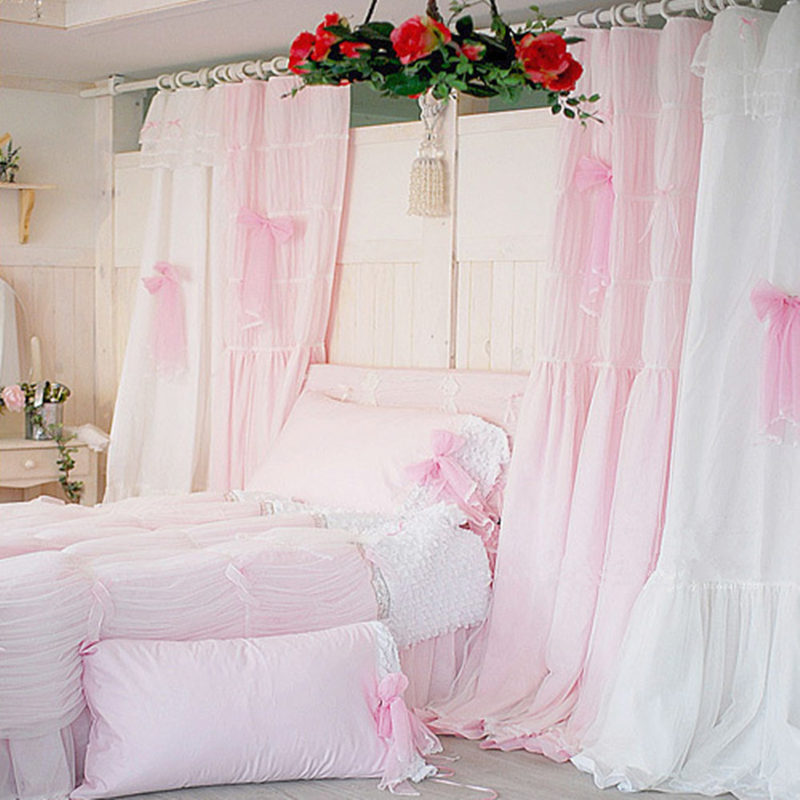 Сладкие розовые шторы: 45+ фото вариантов оформления