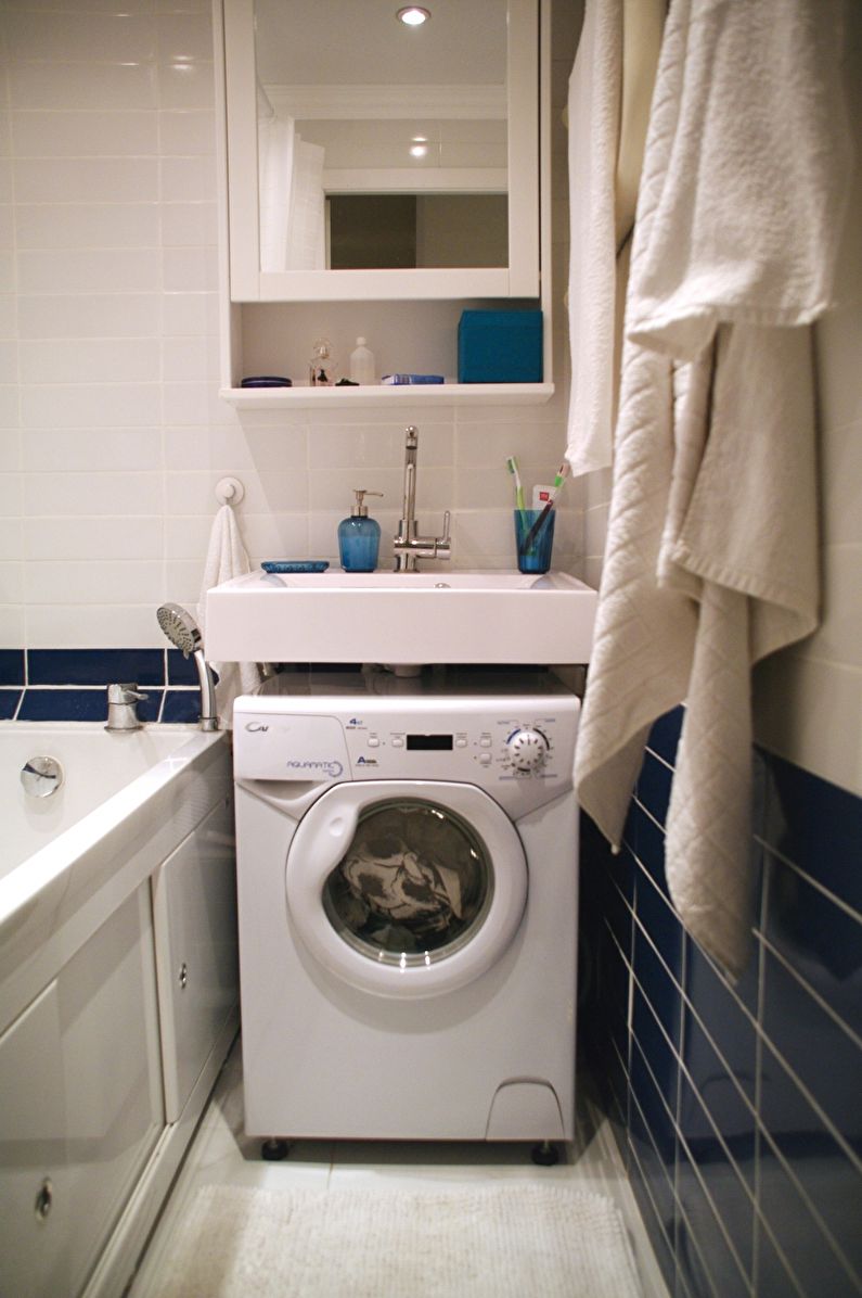 5 дельных советов, как разместить стиральную машинку в крошечной ванной комнате