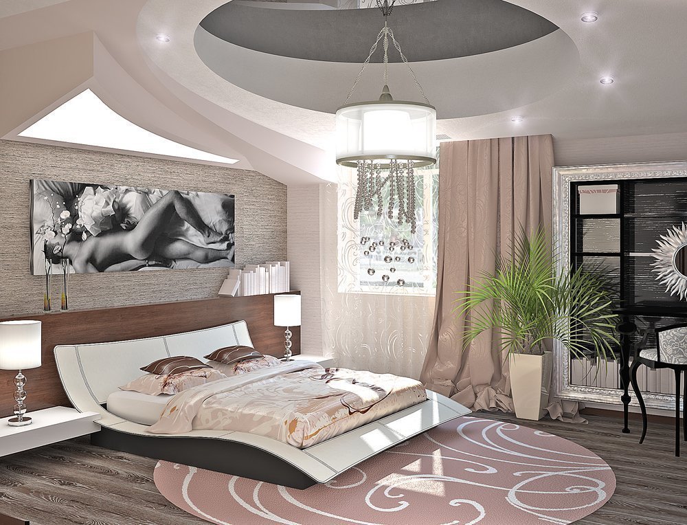 Спальня в стиле модерн: 100 фото модных идей дизайна