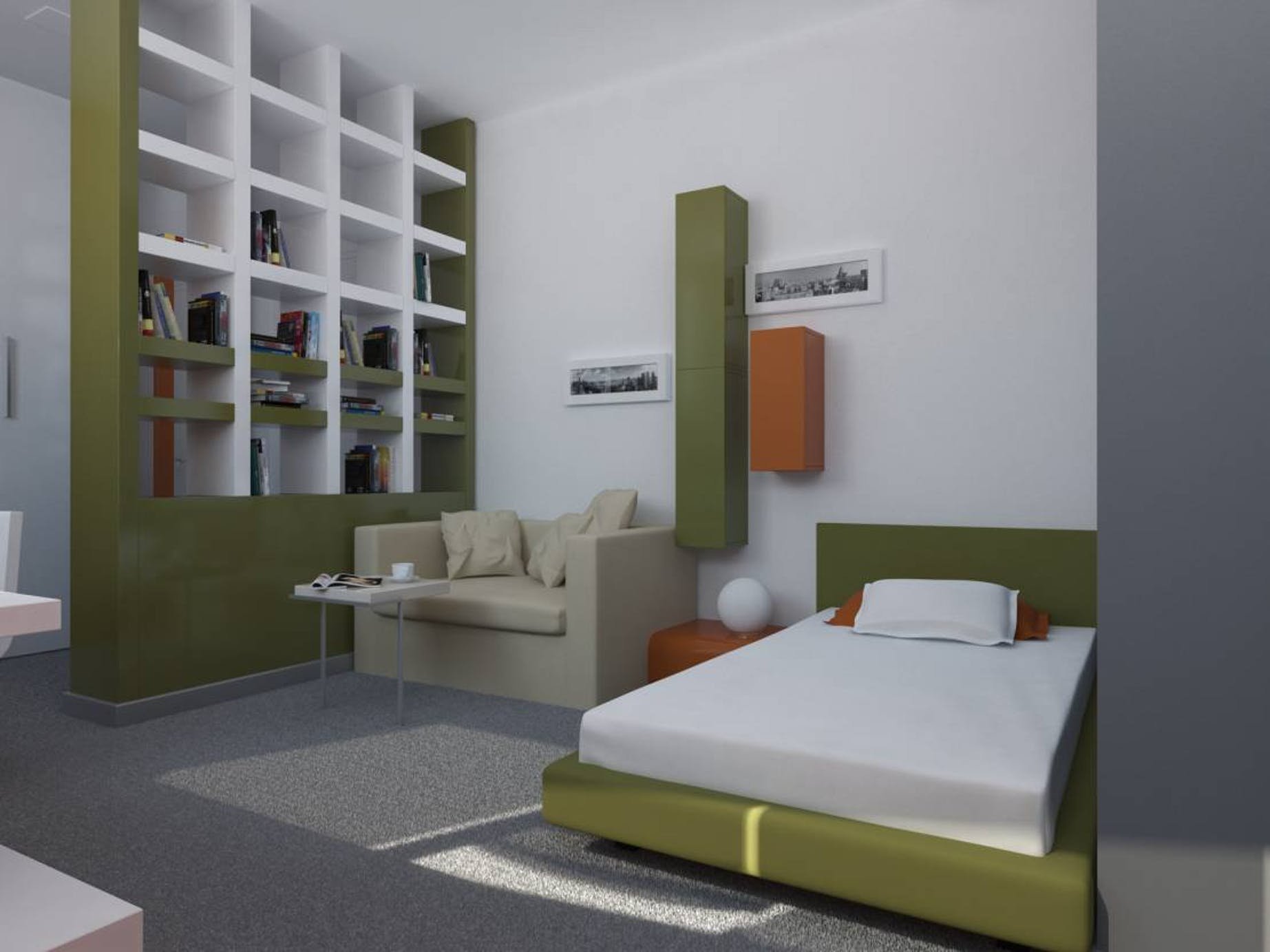 Современный дизайн интерьера комнаты в общежитии. как правильно работать с пространством в квартире?