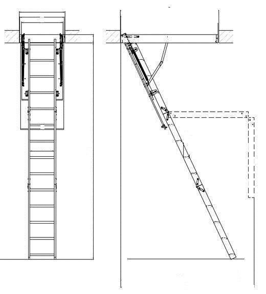 Как самостоятельно установить лестницу на чердак