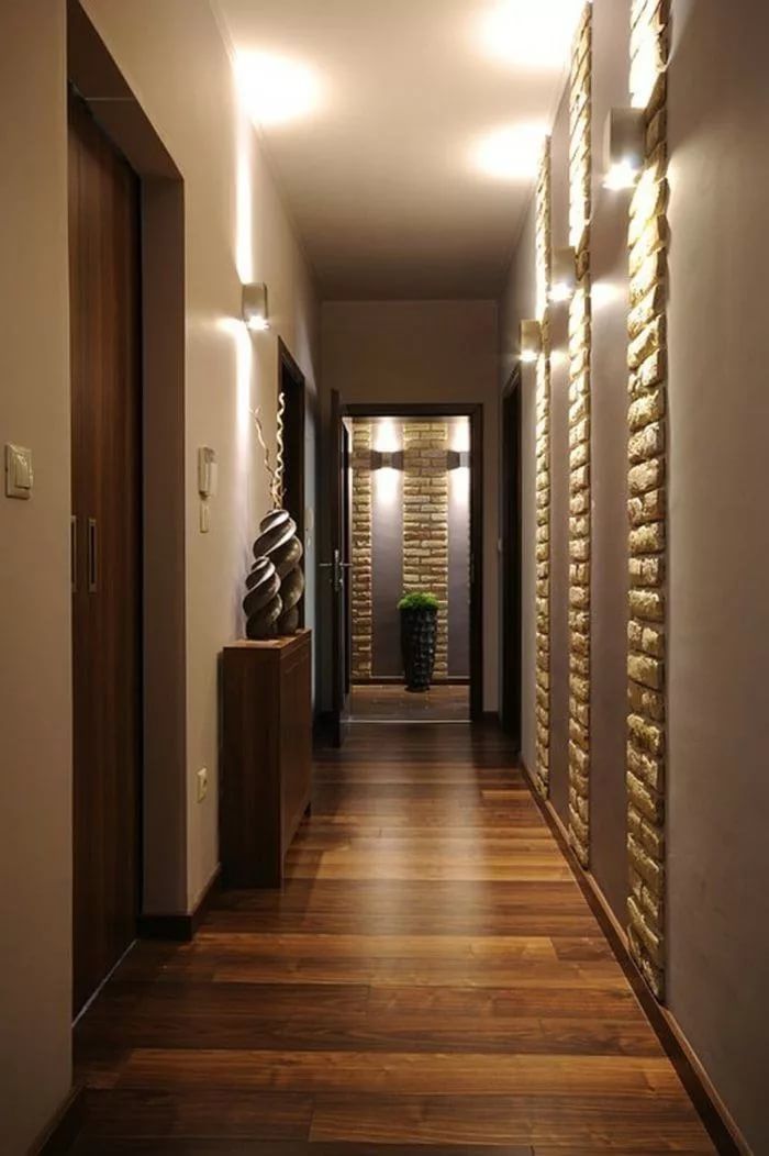 Дизайн длинного и узкого коридора