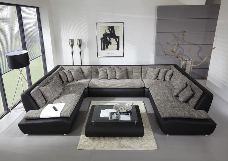 Модульные диваны со спальным местом в интерьере гостиной (75 фото)