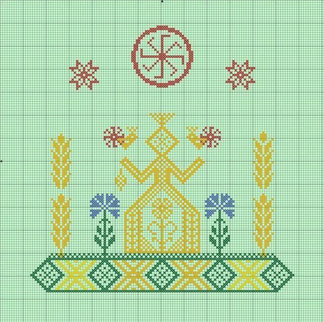 Макошь: вышивка с символом славянской богини, значение оберега, схемы работы крестиком, ритуал перед началом изготовления амулета