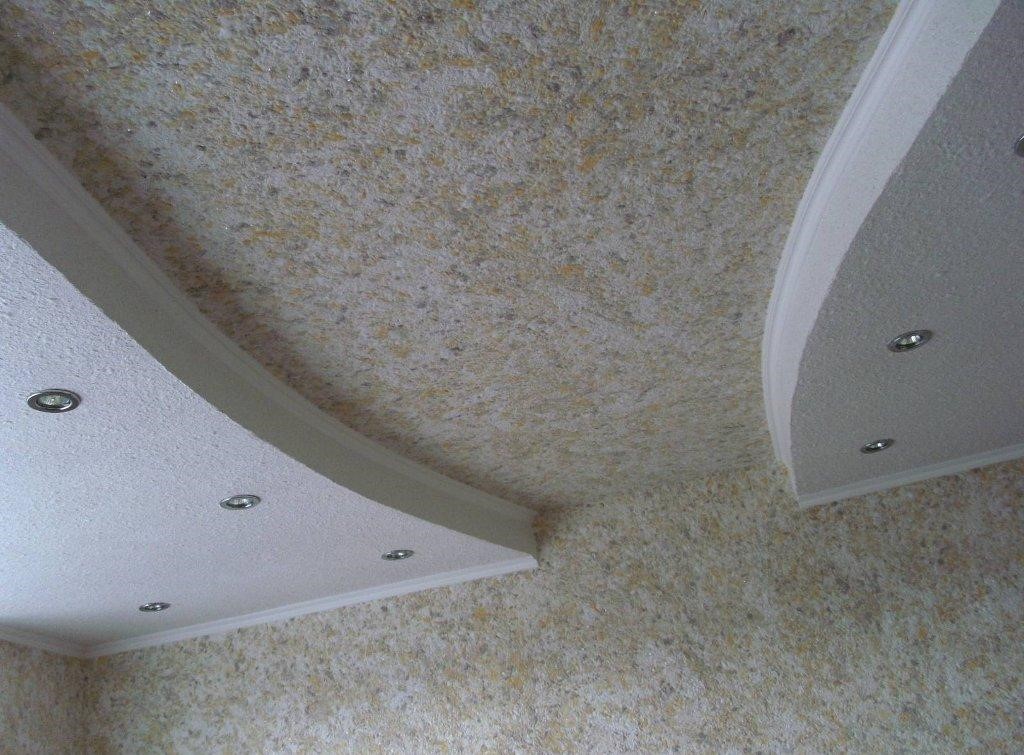 Как наносить жидкие обои на потолок: подготовка, нанесение обоев