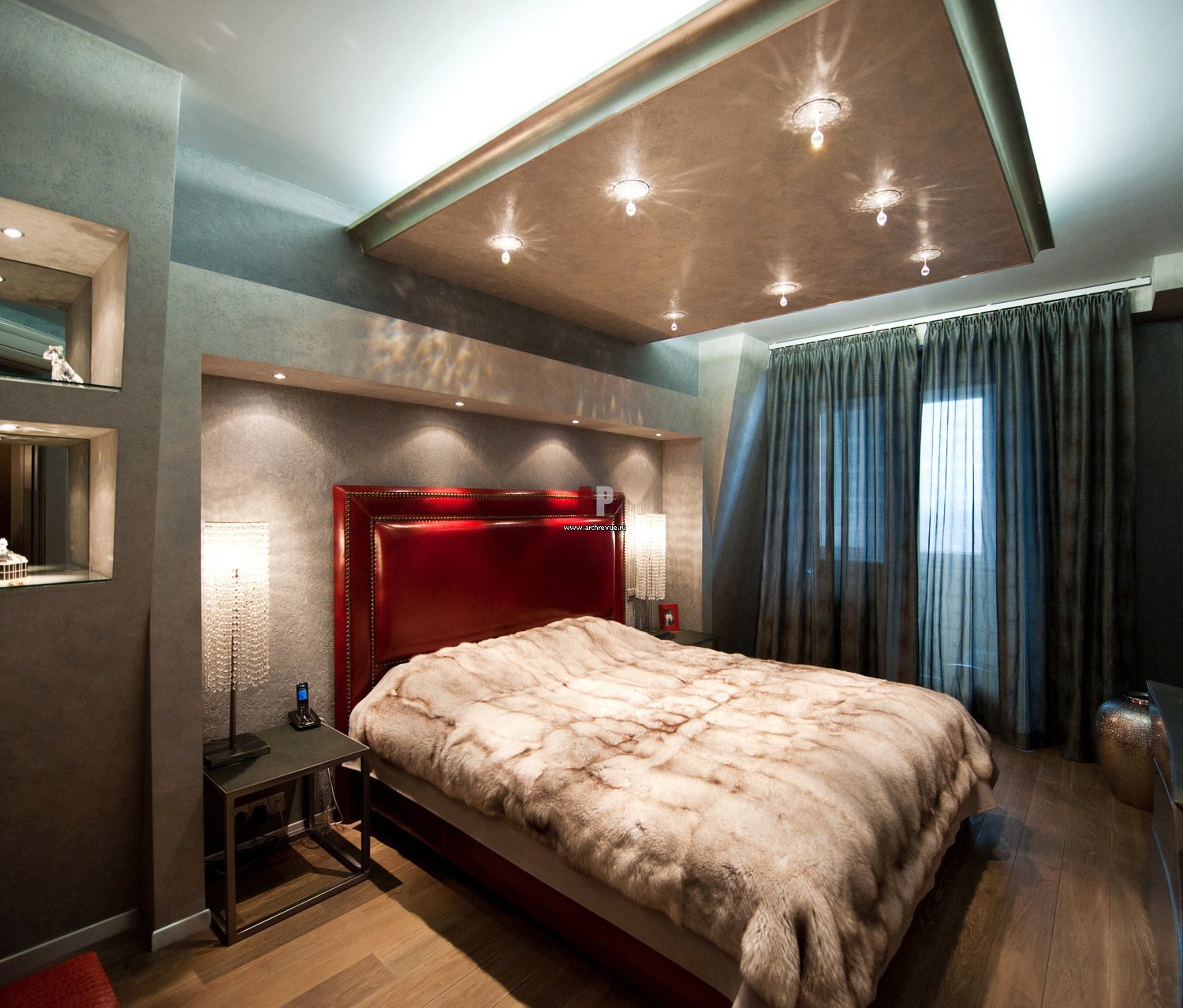 Двухуровневый потолок в спальне — лучшие варианты дизайна (100 фото идей)