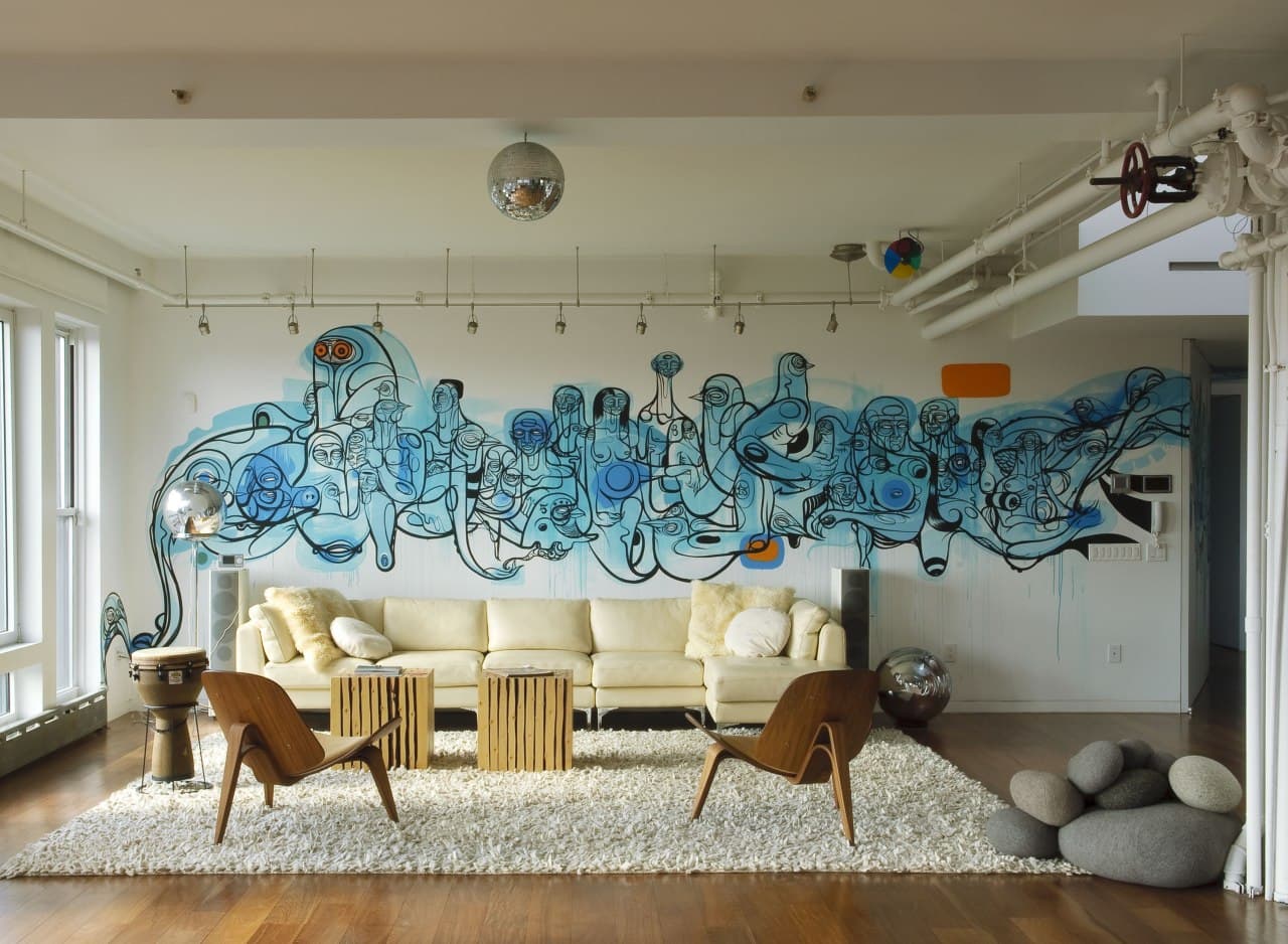 Виды и способы росписи стен в интерьере +75 фото - «декор»