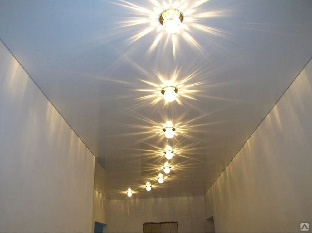Установка точечных светильников в подвесные потолки из гипсокартона
